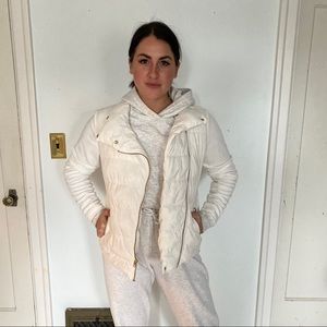 Old Navy puffer jacket white EUC